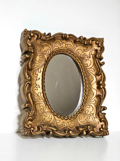 Ornate Resin Oval Mirror