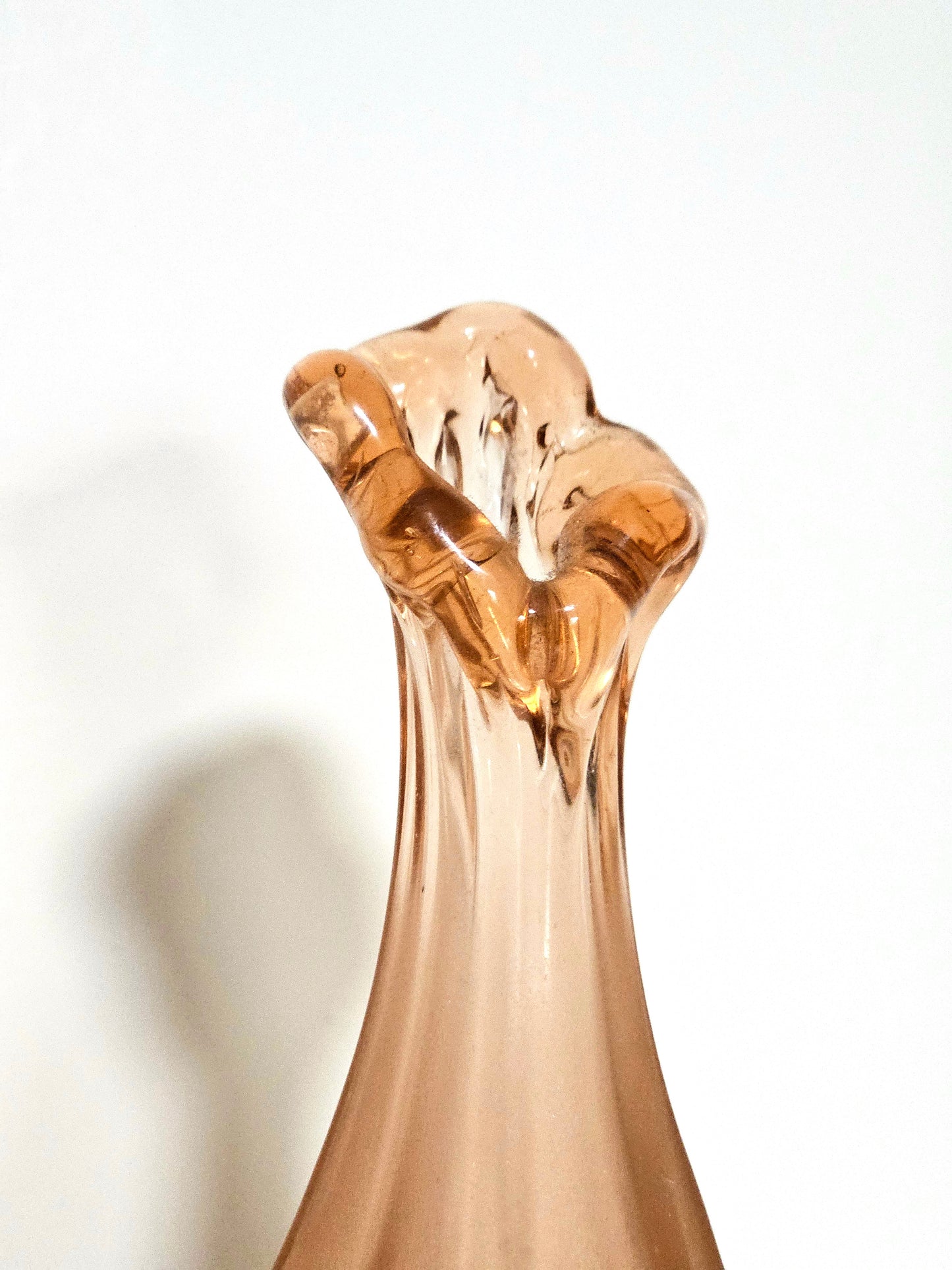 Unique Pair of Dusty Rose Swung Vases