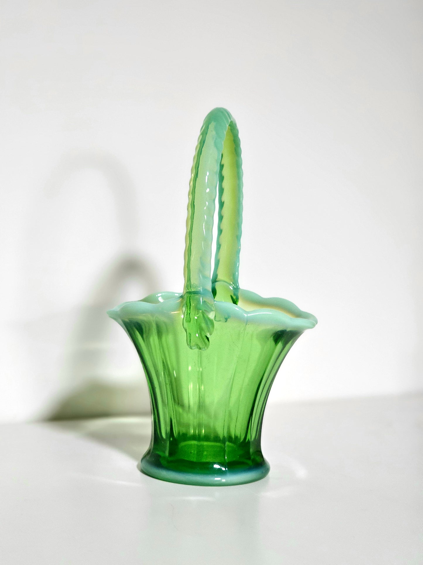 Mosser Opalescent Bride's Basket