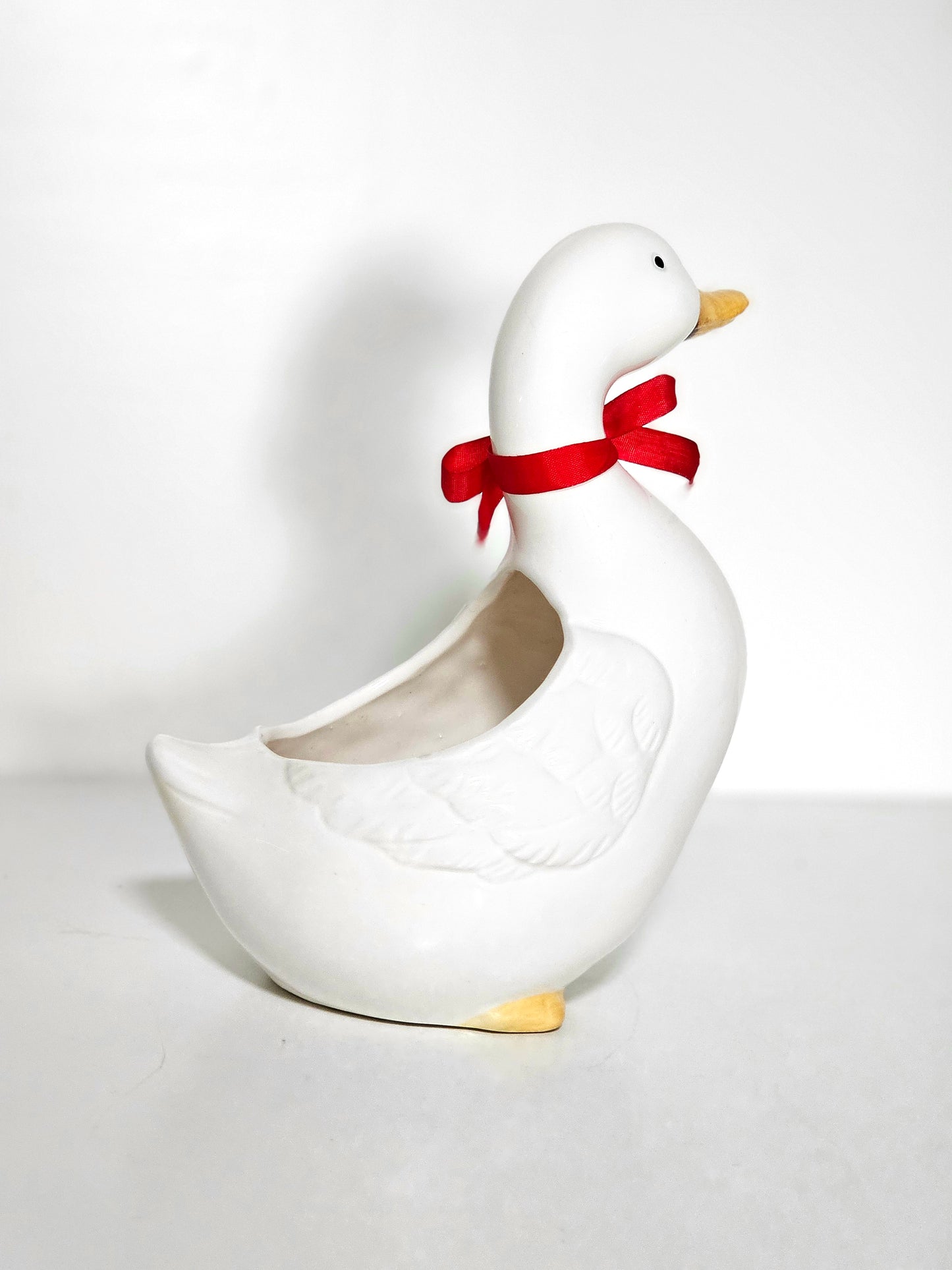 Duck with Bow Planter