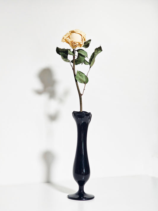 Amethyst Glass Swung Bud Vase