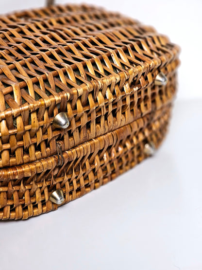 1960's Koret Oversize Wicker Purse