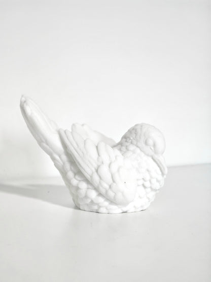 Santini Alabaster Dove Candleholder