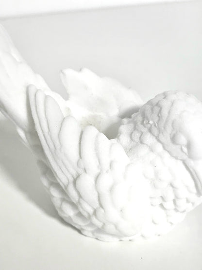Santini Alabaster Dove Candleholder