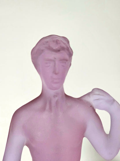 Cesare Toso Venetian Purple Glass Statuette "David"