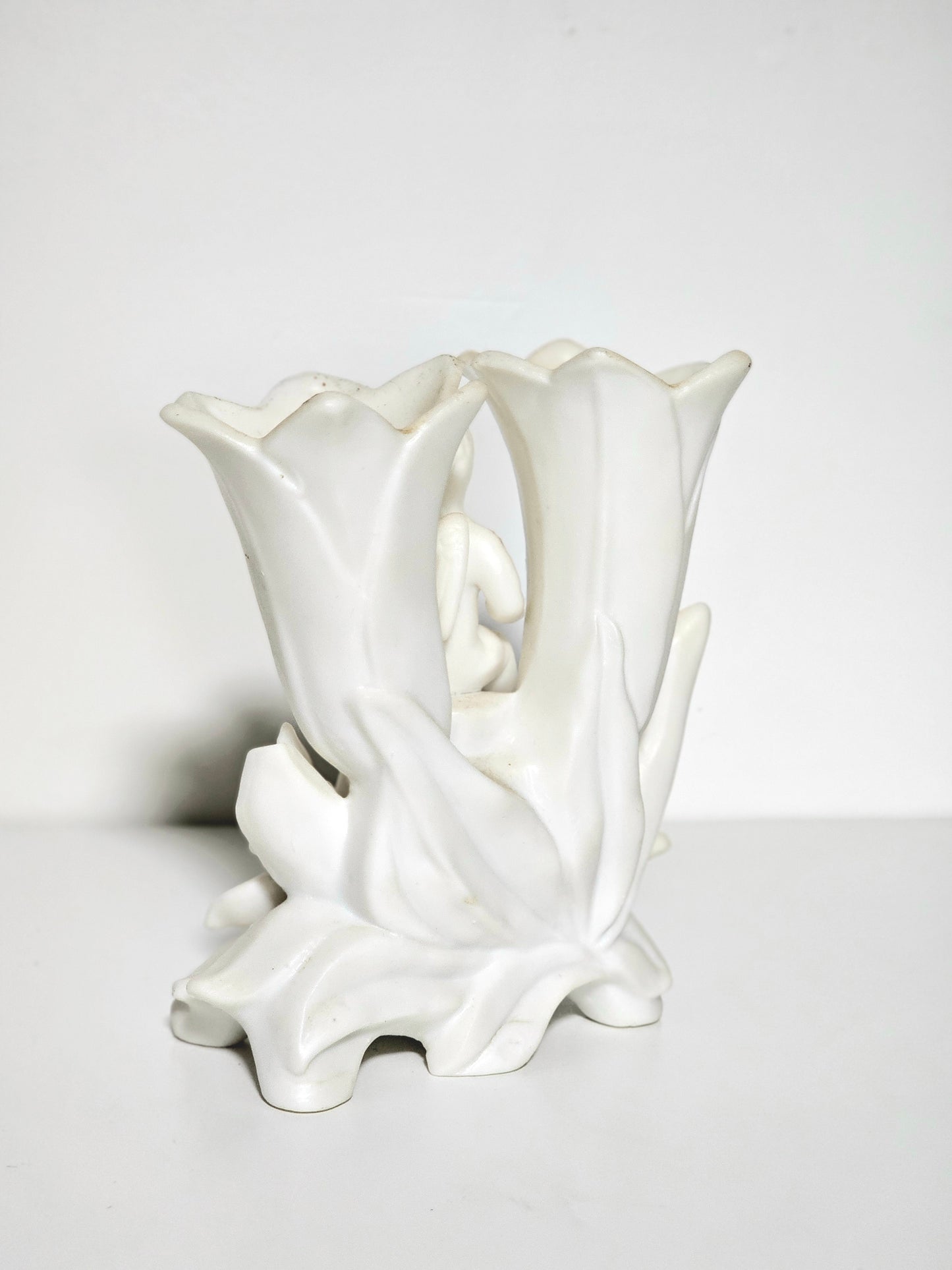 Cherub Double Bud Vase