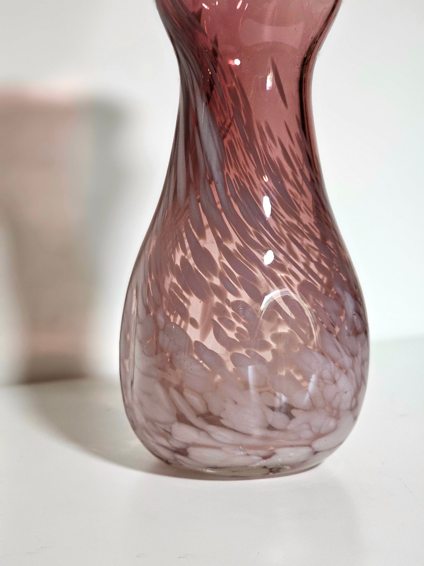 Hand-blown Amethyst Handmercheif Vase