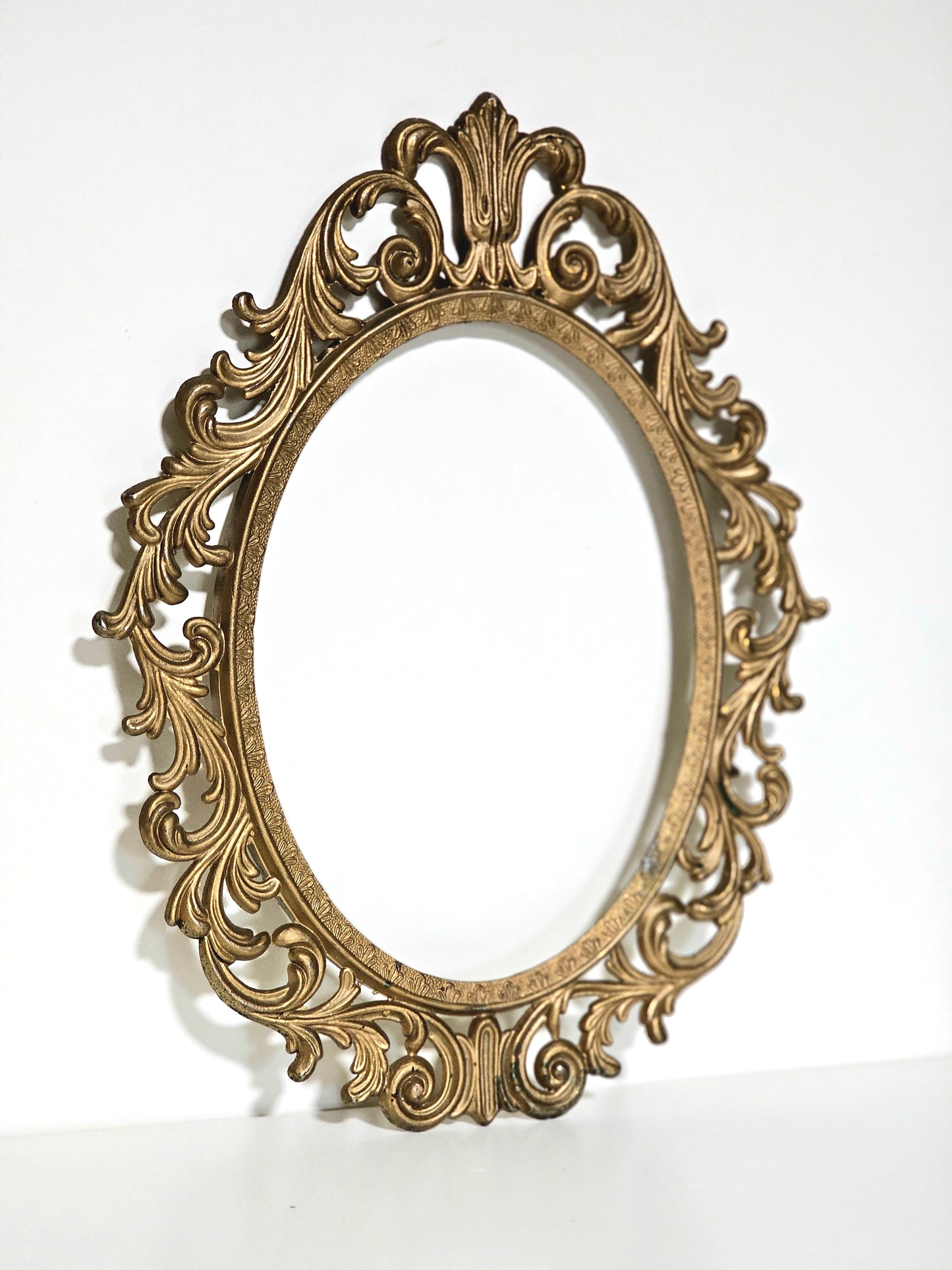 Victorian Brass Colored Empty Frame