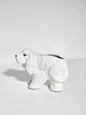 White Ceramic Cocker Spaniel Planter