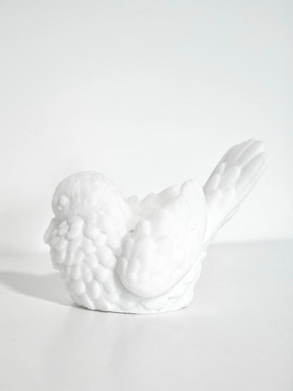 Santini Alabaster Dove Candleholder