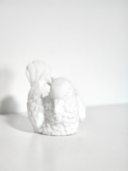 Santini Alabaster Dove Candleholder