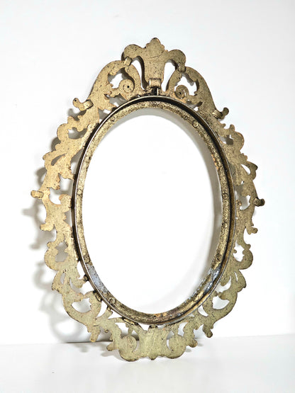 Victorian Brass Colored Empty Frame