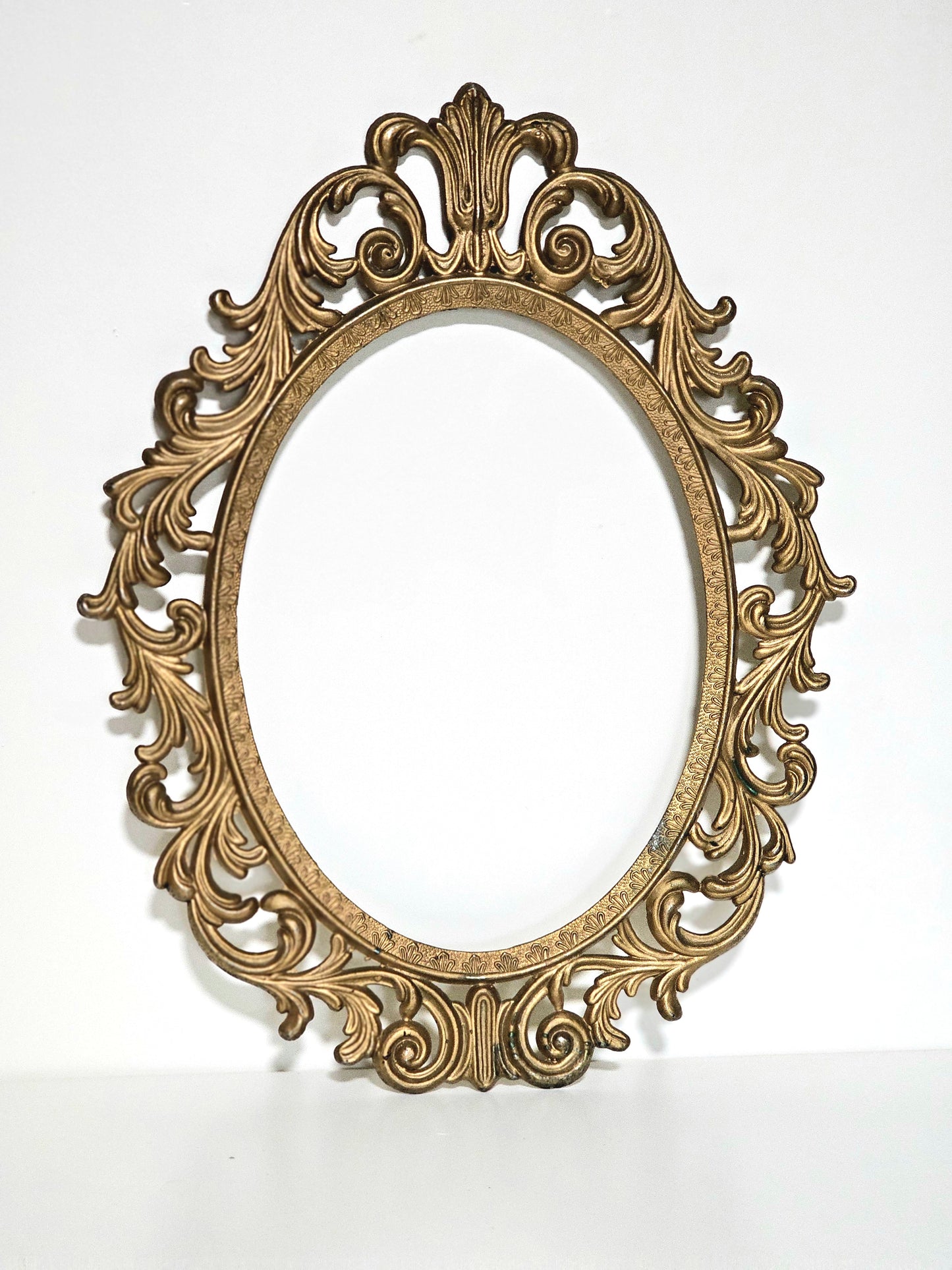 Victorian Brass Colored Empty Frame