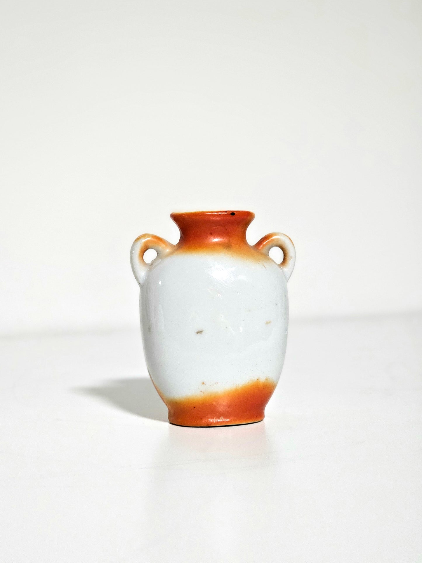 Miniature Porcelain Vase in Orange