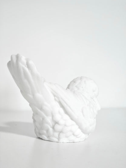 Santini Alabaster Dove Candleholder