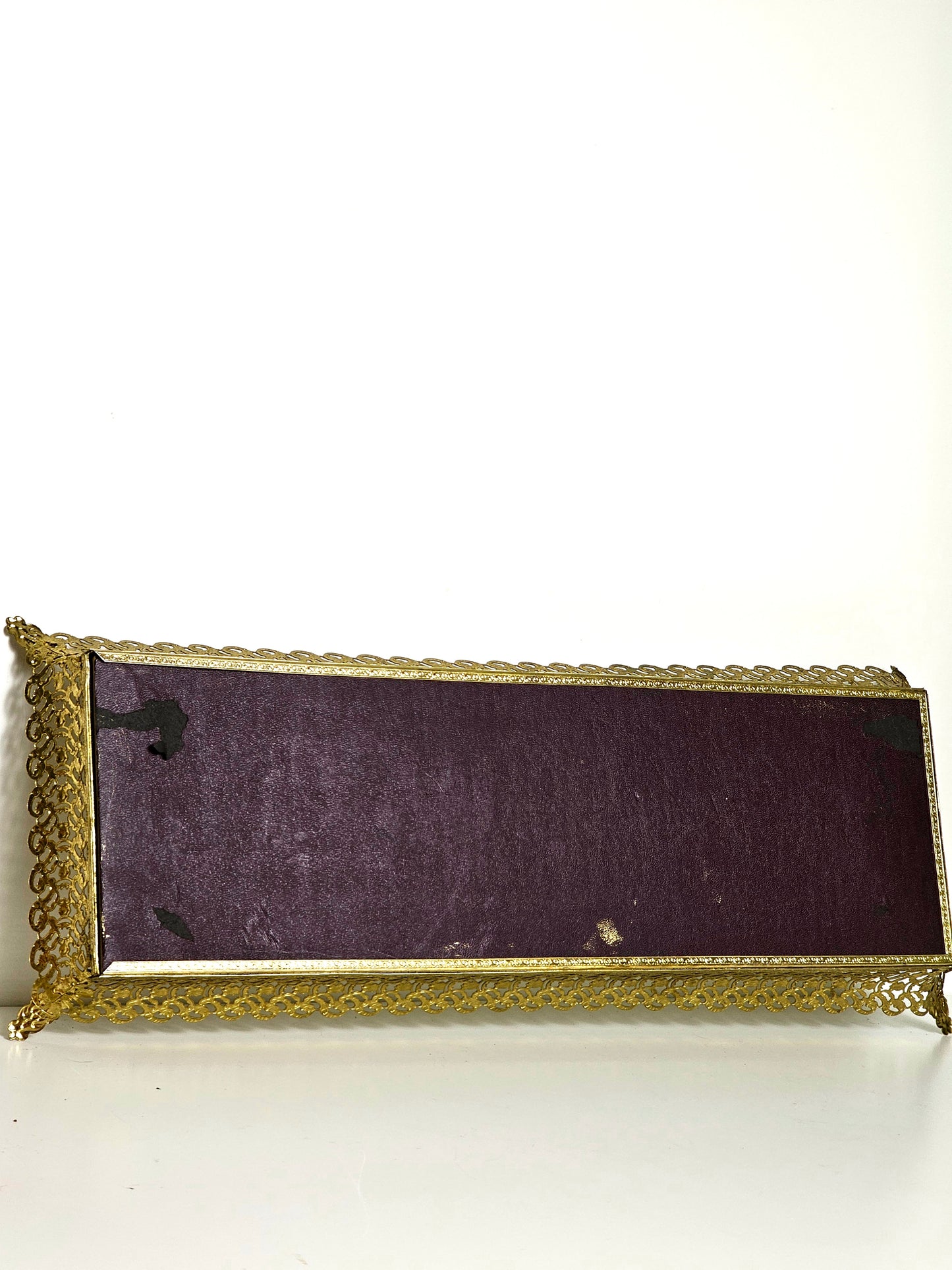 Long Hollywood Regency Mirror Tray