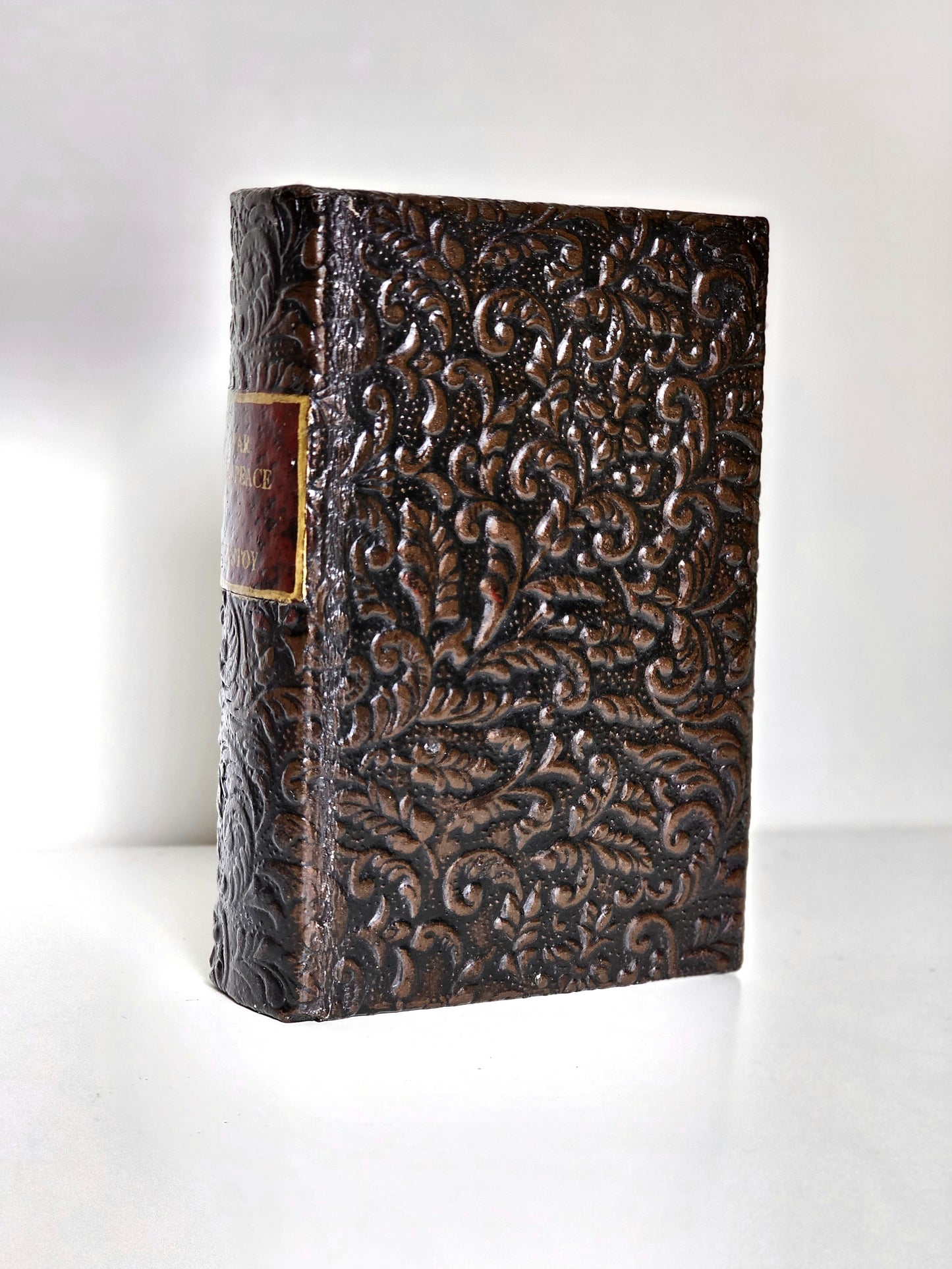 Embossed Cover "War and Peace" Faux Book