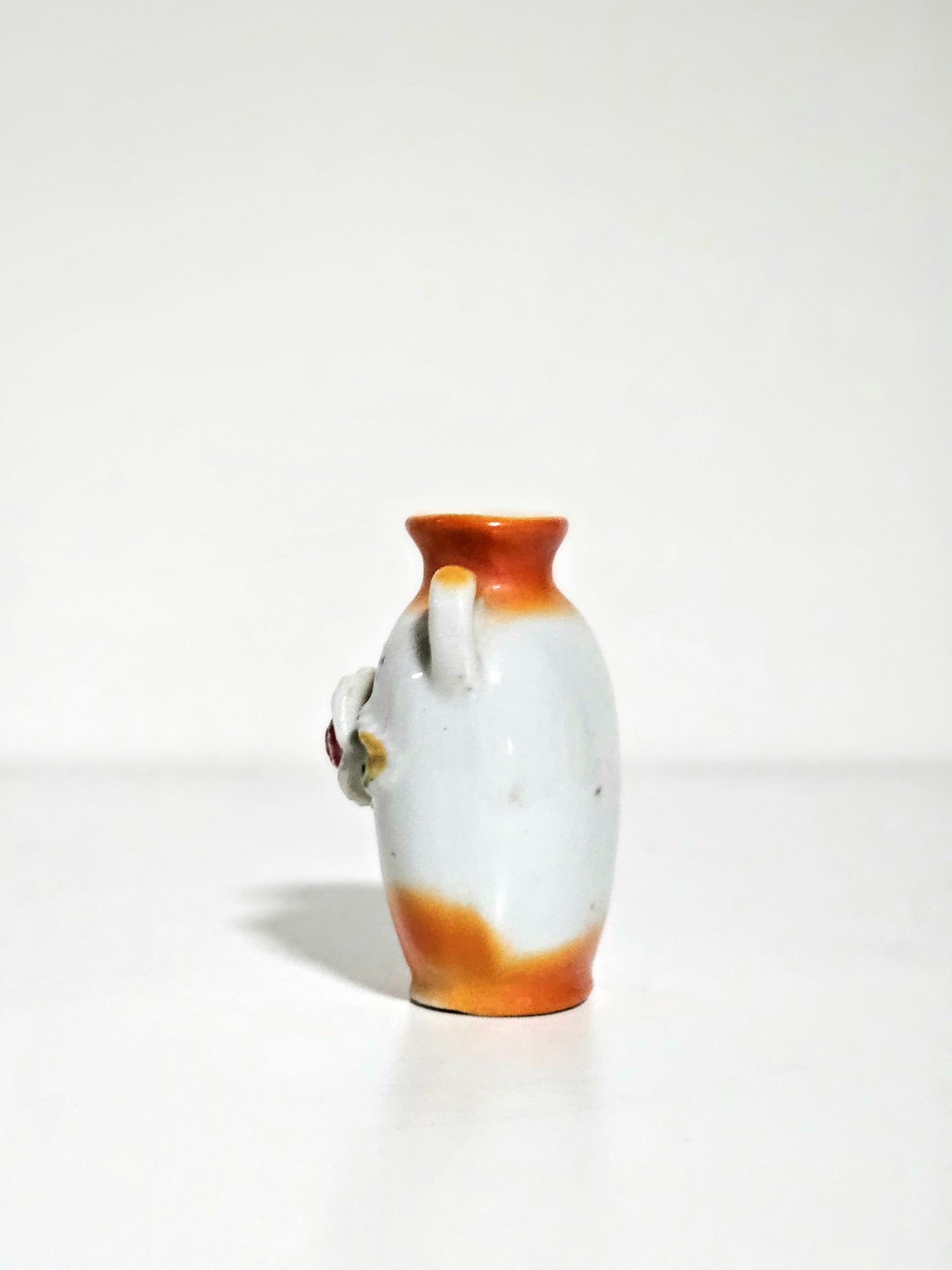 Miniature Porcelain Vase in Orange