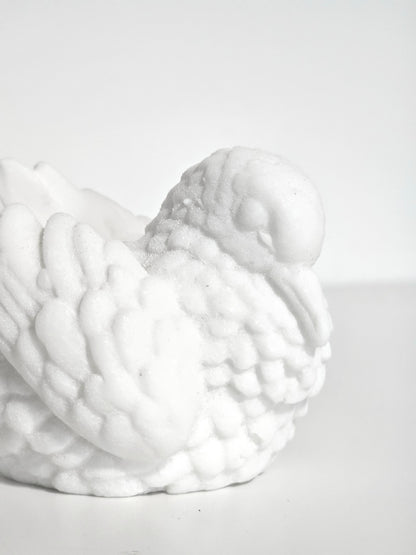 Santini Alabaster Dove Candleholder