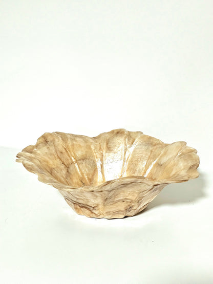 Vintage Capiz Shell Sunflower Nesting Bowls