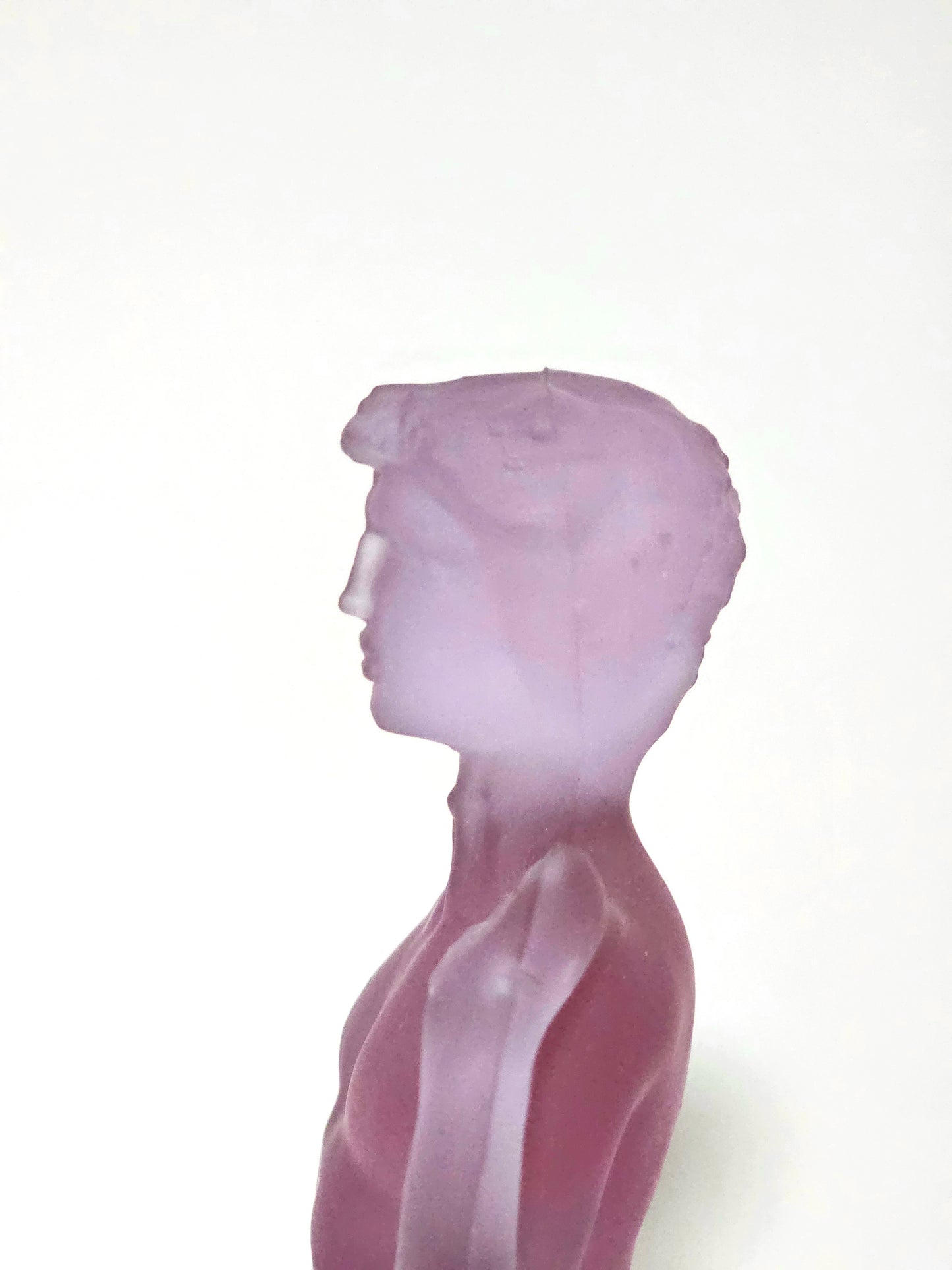 Cesare Toso Venetian Purple Glass Statuette "David"